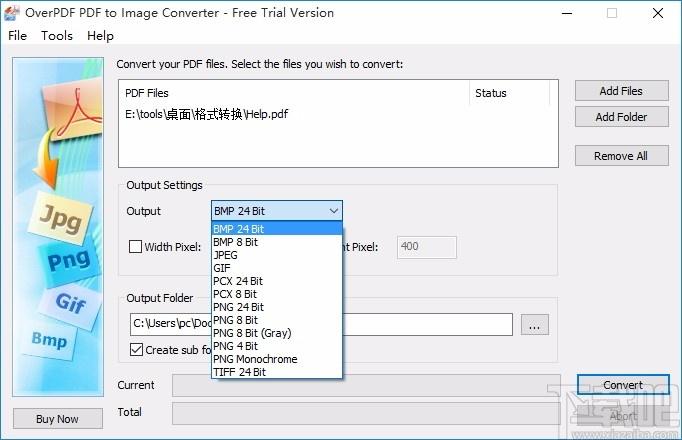 OverPDF PDF to image converter,PDF转图片,PDF转换