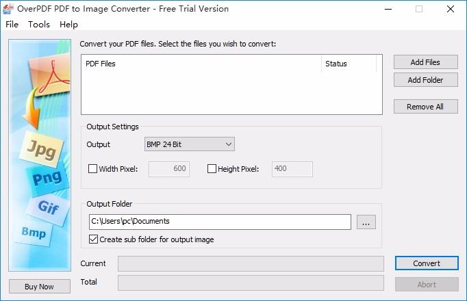 OverPDF PDF to image converter,PDF转图片,PDF转换
